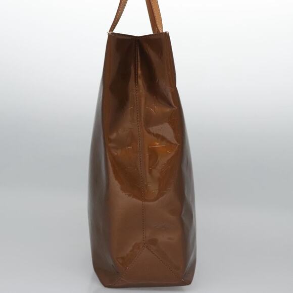 LOUIS VUITTON Monogram Vernis Reade MM Hand Bag Bronze M91143 - Picture 4 of 16